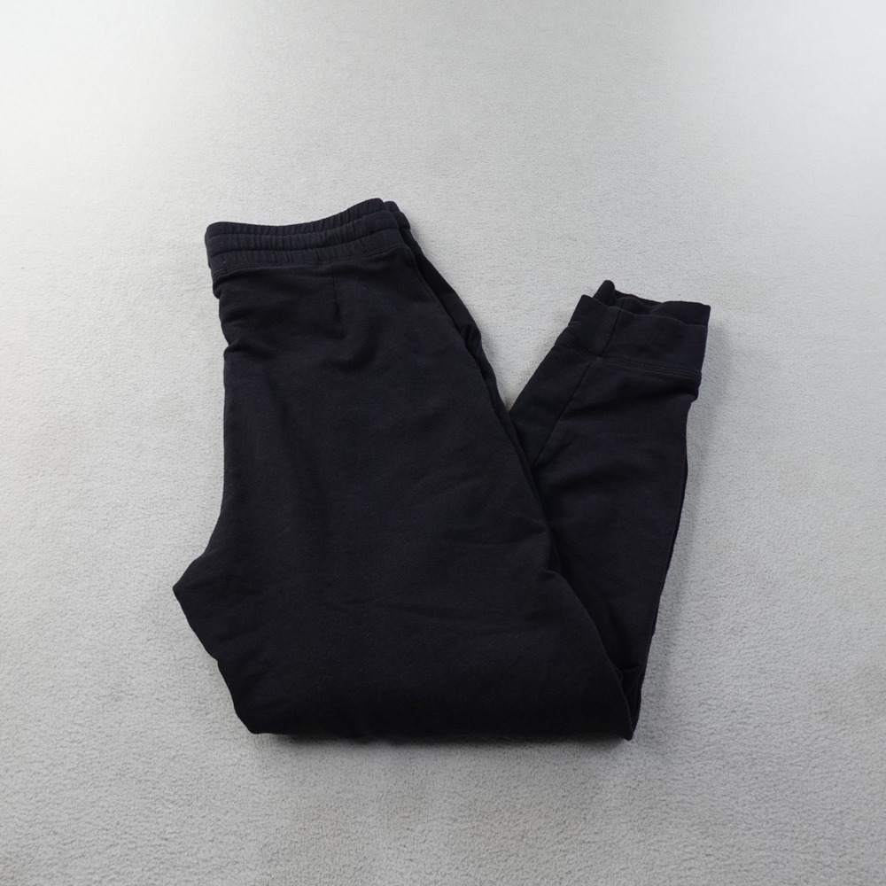 Tasc Performance Fleece Jogger Pants Womens Small Black Bamboo Pull On Stretch